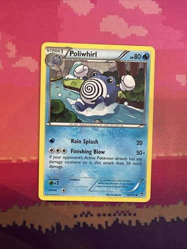 Pokemon card poliwhirl furious - pokemon,