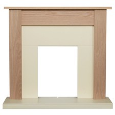 Adam Southwold Fireplace in Oak & Cream, 43 inch