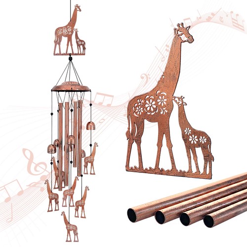 Giraffe wind chimes outdoor - wind,