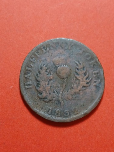 1832 nova scotia half penny - 1832,