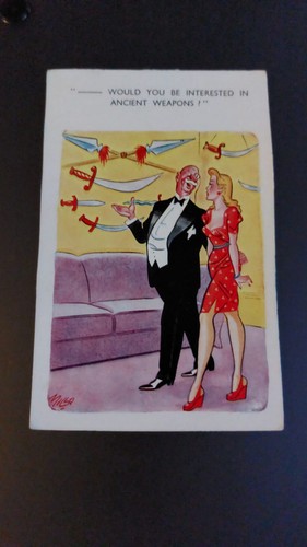Vintage saucy postcard comic - vintage,