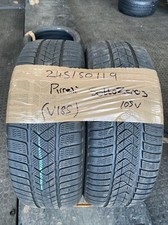 2 X 245/50/19 PIRELLI SOTTO ZERO 3 5.32mm Tread PART WORN TYRE - DOT 25/20