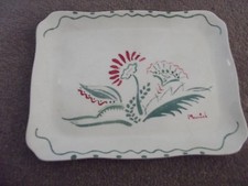 Myott son and co  22 cm oblong plate hand painted