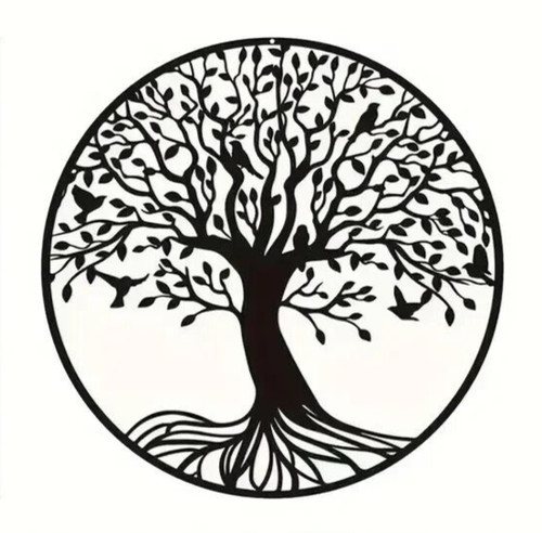 Large tree life with birds - large,