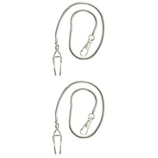  2pcs Pocket Watch Chain Vintage Long Chain Necklace Making Chain Pocket Watch