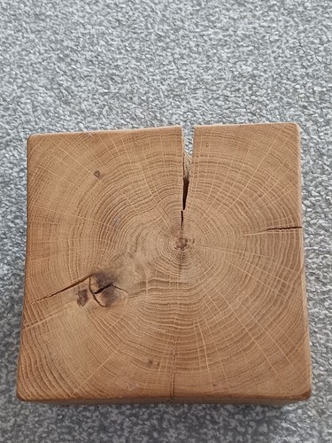 Solid reclaimed oak block hand - oak, block,hand