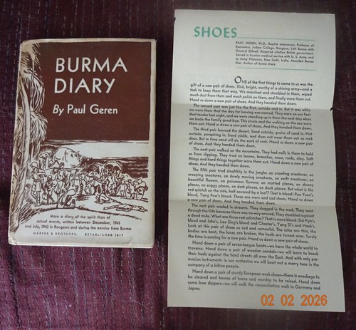 Burma diary 1941 by paul - diary,, 1941,