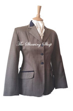 SMART  LADIES TAGG SAVILLE GREENY BROWN TWEED JACKET SIZE 12 (36)