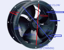 500mm industrial duct fan - 500mm,