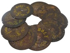 Collection 8" Polyphon Discs, NINE in total, Musikwerke Leipzig, 1900s