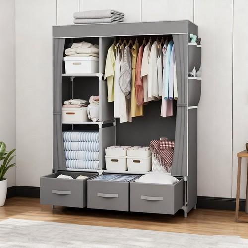 Fabric canvas wardrobe - fabric,
