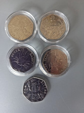 50p Coins x 5 Joblot Beatrice