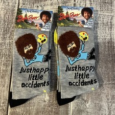 New Bob Ross 2 Pairs Socks Men