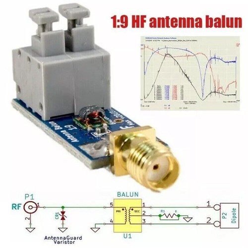 Balun long wire hf antenna - long,