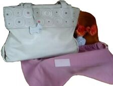 ?RRP £129 RADLEY LEATHER IVORY GRAB/SHOULDER/HANDBAG DOG TAG DUST COVER