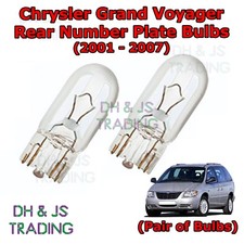 For Chrysler Grand Voyager Rear Number Plate Bulbs Reg Plate Bulb Light (01-07)
