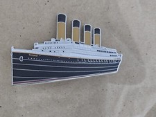 Titanic Enamel Brooch Pin Ship