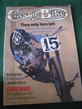 CLASSIC BIKE MAGAZINE SEP 1987 AMERICA FLAT-TRACK PAST BELT DRIVES CAFE RACERS C