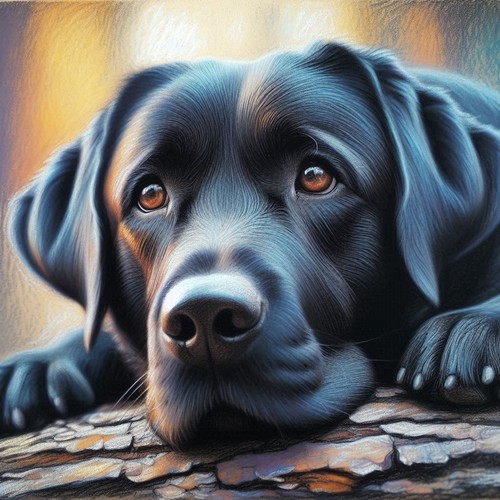 Black labrador cross - black, (126)