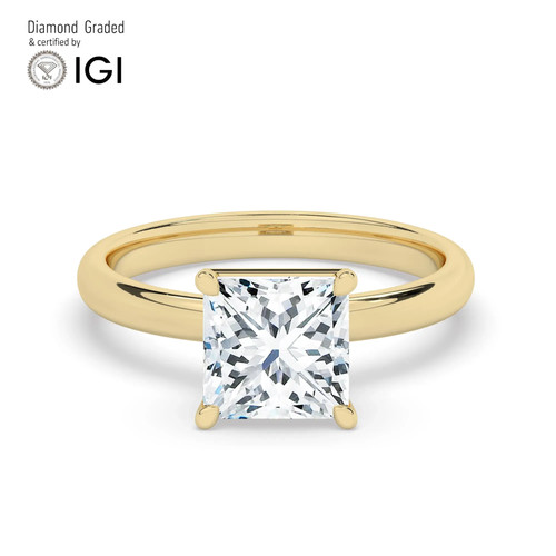 Princess diamond engagement - diamond,