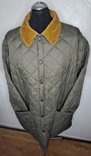 John partridge handmade quilted corduroy collar classic jacket mens size XXL