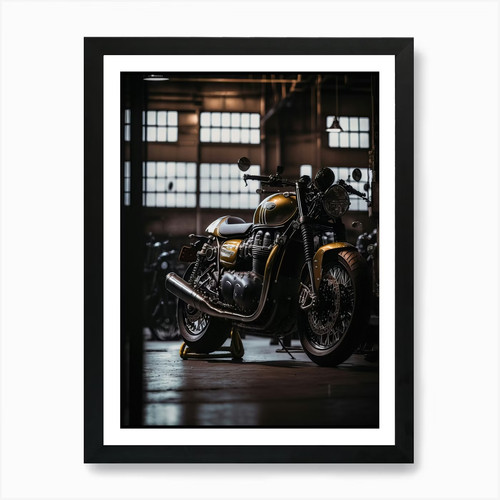 Triumph bonneville art print - bonneville,
