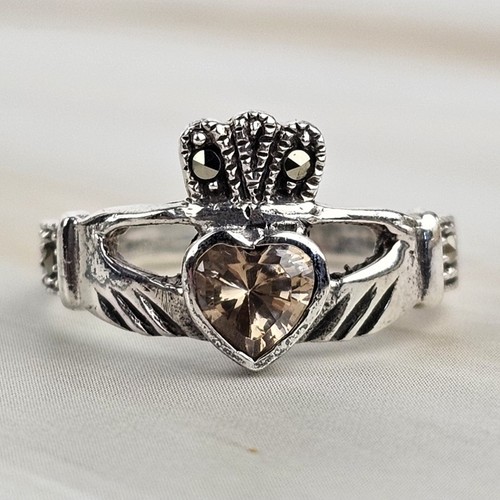Vintage 925 sterling silver - silver, cz