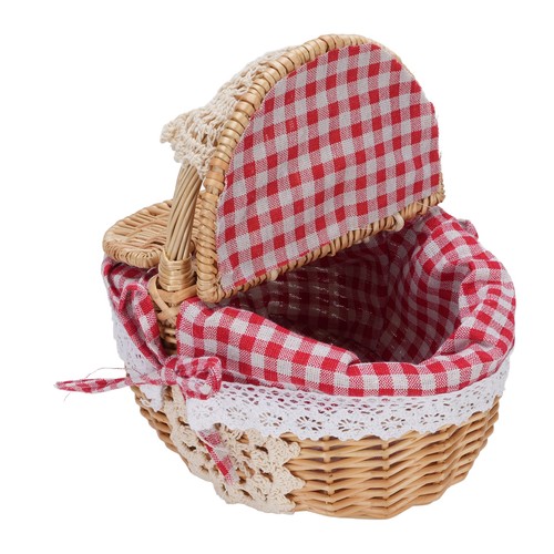 Empty picnic basket wicker - empty,