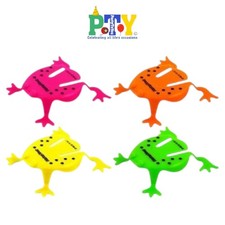 8pk Neon Jumping Frogs - 5.5cm