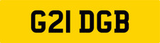 QUALITY OLD 2 DIGIT PRIVATE DVLA REG NUMBER PLATE ALL FEES PAID G21 DGB / DG DB