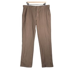 Blue Harbour Trousers Mens W42 L35 Buff Brown Moleskin M&S Ribbed Cotton Comfort