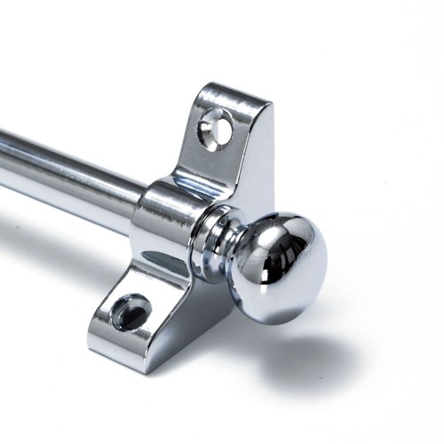 Polished chrome stair - chrome, rods