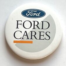 Ford Cares Vintage Promotional Badge Lapel Pin Transport Car Vehicle Advertising