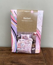 NEXT Pink Flower Unicorn Duvet