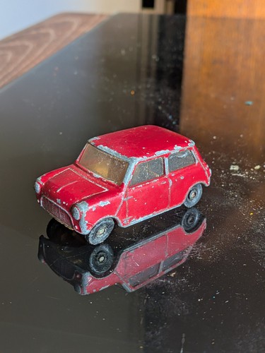 Vintage corgi mini red car - mini,