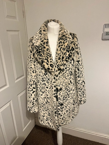Guess leopard print faux - , fur