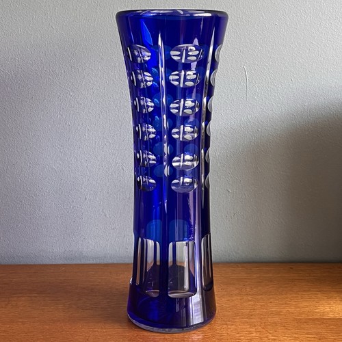 Vintage blue bohemian czech - bohemian,