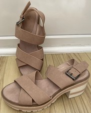 Womens TU Nude Chunky Heel
