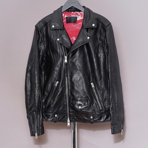 All saints leather - jacket, mens