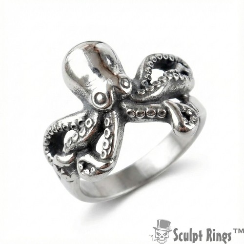 Sculpt rings octopus ring - sculpt,