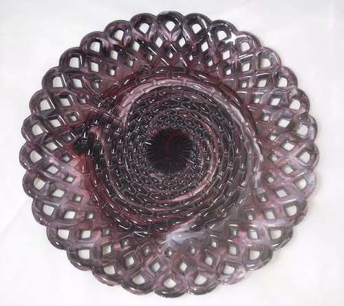 Vintage sowerby purple basket - sowerby,