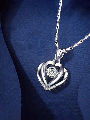 Double heart pendant 925 - double,