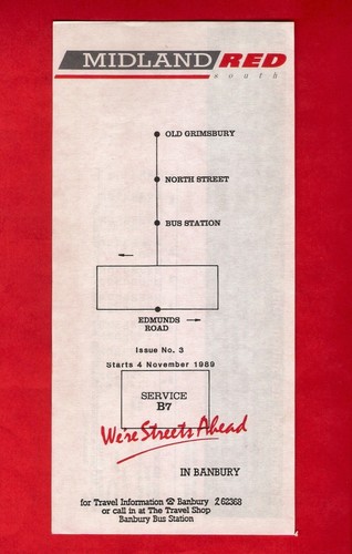 Bus timetable midland red - bus,