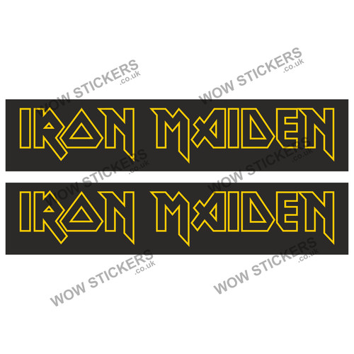 Iron maiden stickers - maiden, b
