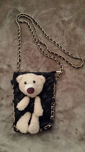 Girls handbag quilted faux - quilted,