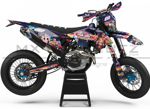 Custom graphics kit ktm - kit, sx