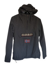 Napapijri Rainforest Fleece Lined Pullover Hooded Jacket Coat -  XS