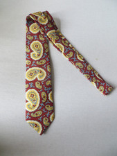 DRAKE'S BOLD PAISLEY SILK  TIE HAND MADE NEW WITH TAG