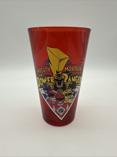 Rare power rangers pint glass - rangers,