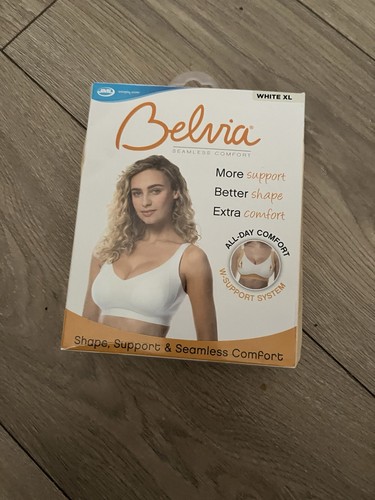 Belvia seamless bra white - belvia, size